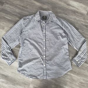 Navy White Checkered K&L Button Down